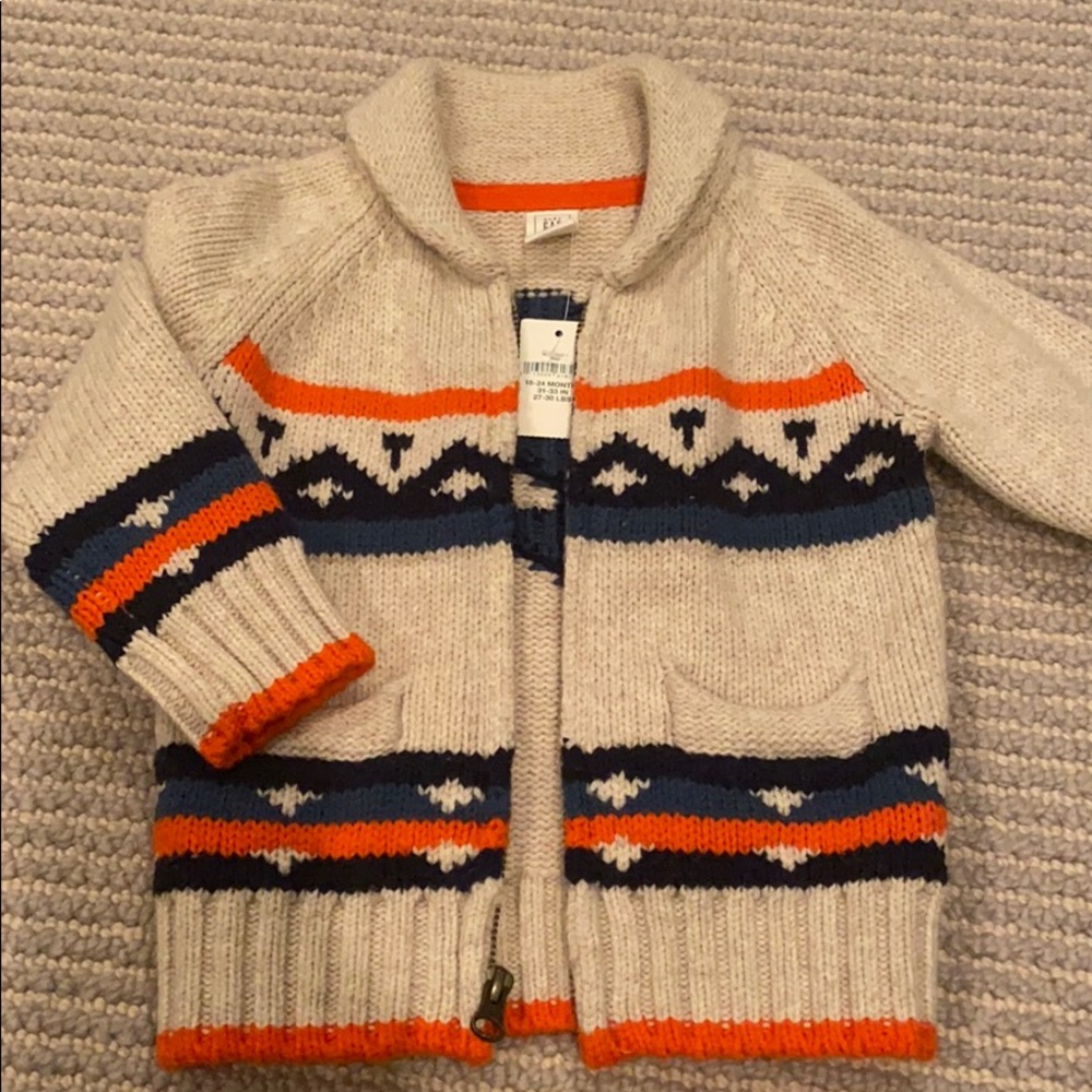 NWT adorable baby gap zip up sweater